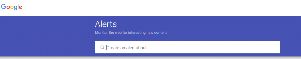 Google alerts