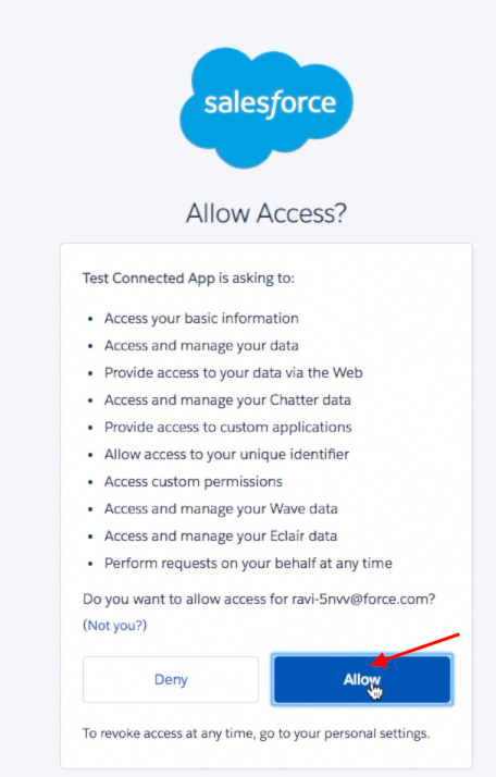 Salesforce permissions for Auris