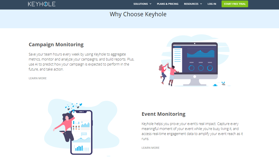 Keyhole - social listening tools